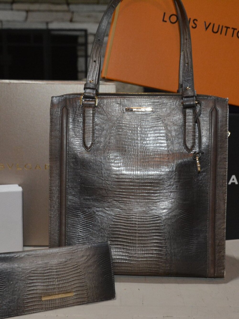 Brahmin Large Caroline Tote in Nightfall Sven